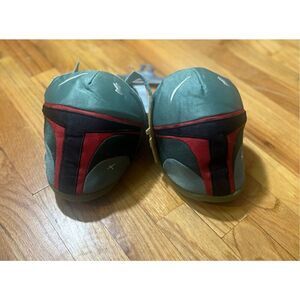 Disney Store Star Wars Mandalorian Boba Fett Character Mens Slip On Slippers NWT